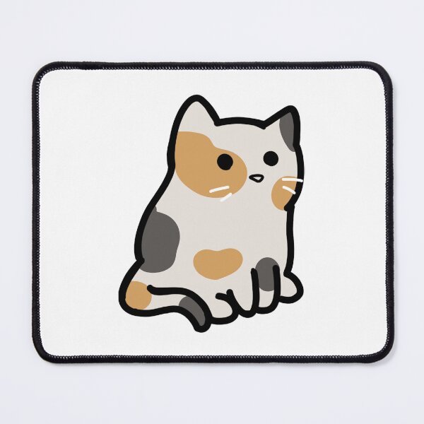 Aperçu de l'œuvre Chat de dessin animé rond - assis créée et vendue par HJacka.