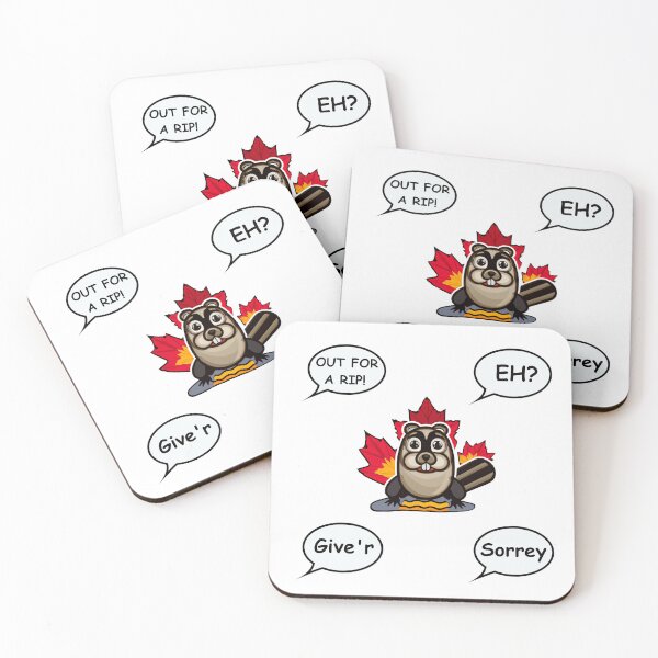 Item preview, Canada Sticker Pack with Super Canadian Beaver  designed and sold by GrizzlyMountain.
