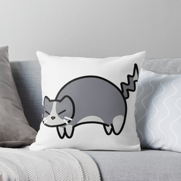 Item preview, Round Cartoon Cat - Angry designed and sold by HJacka.