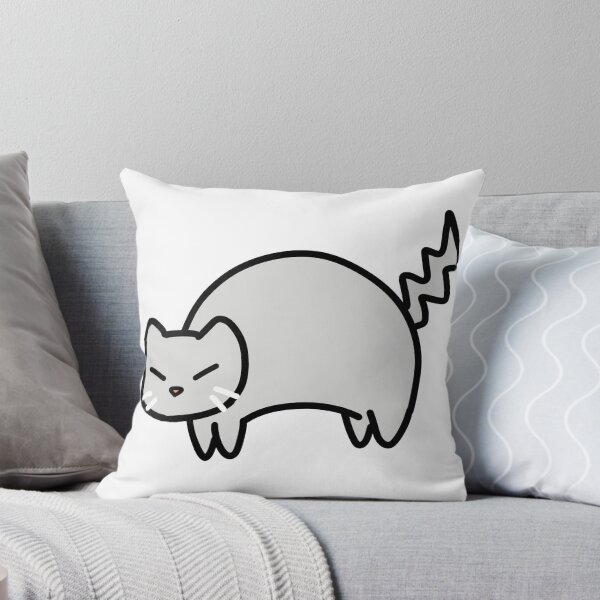 Item preview, Round Cartoon Cat - Angry designed and sold by HJacka.