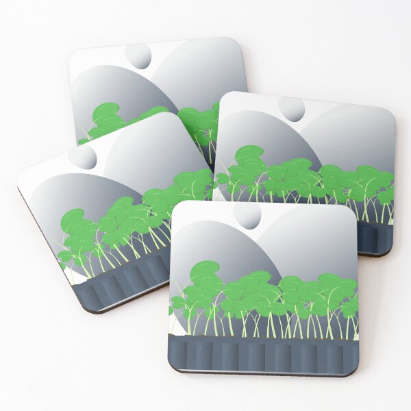 Item preview, Microgreens kit. Microgreens growing kit illustration. Organic microgreen designed and sold by ElenaPost.