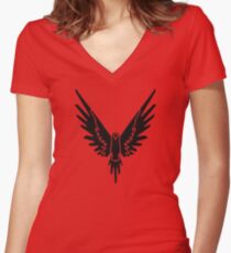 Black Bird Logan Women's Fitted V-Neck T-Shirt