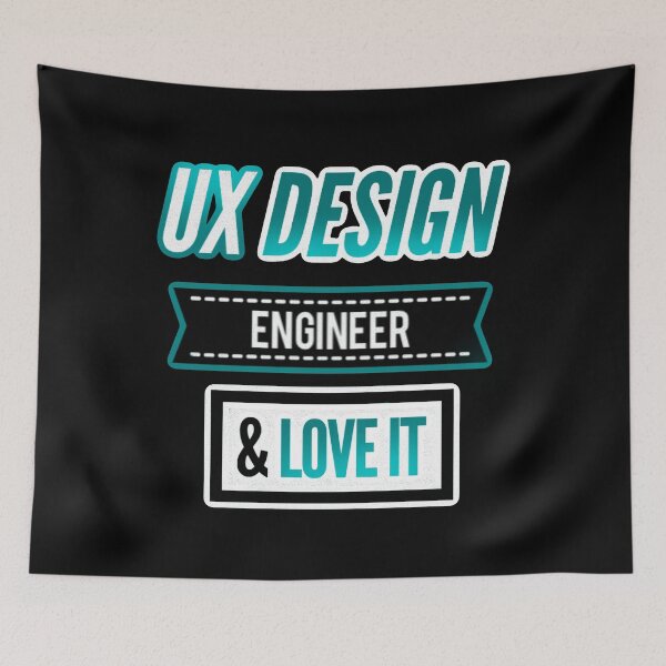 Item preview, Ux design Engineer and Love it, funny ux designer, funny designer designed and sold by mwebba2005.