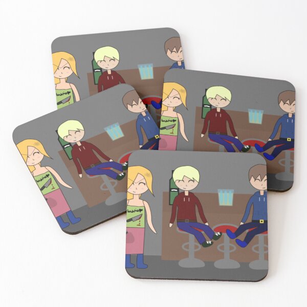 Item preview, Nate and Ted at the bar - Yvonne arrives designed and sold by GooglyEyes-.
