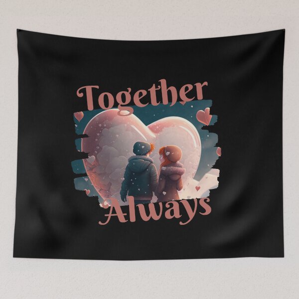 Item preview, Together Always - Couples - Love - Heart designed and sold by designerpriti.