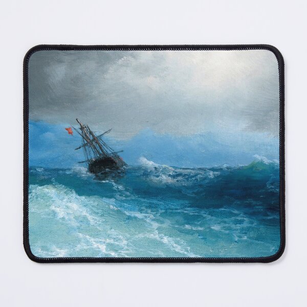 Item preview, Ship on Stormy Seas, Gathering Storm, 1899 by Aivazovsky designed and sold by nextstepdesigns.