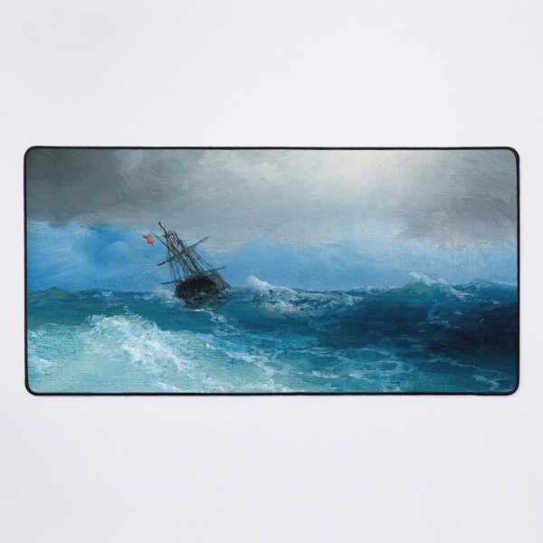 Item preview, Ship on Stormy Seas, Gathering Storm, 1899 by Aivazovsky designed and sold by nextstepdesigns.