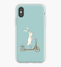scooter - blue iPhone Case