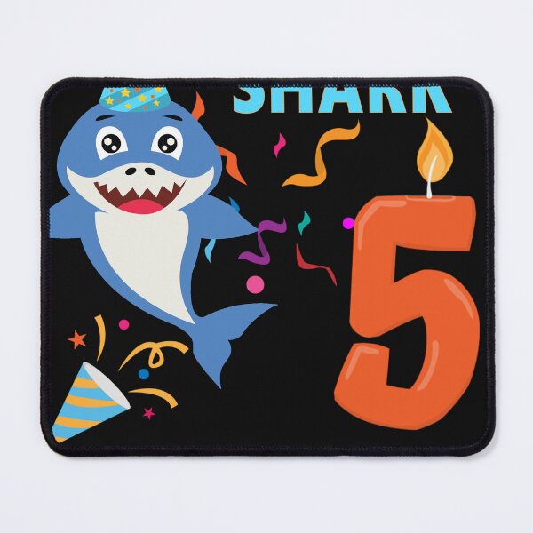 Item preview, Funny 5th Birthday Kids Baby Cute Shark Birthday Boy 5 Years Old  designed and sold by ZANNIX.