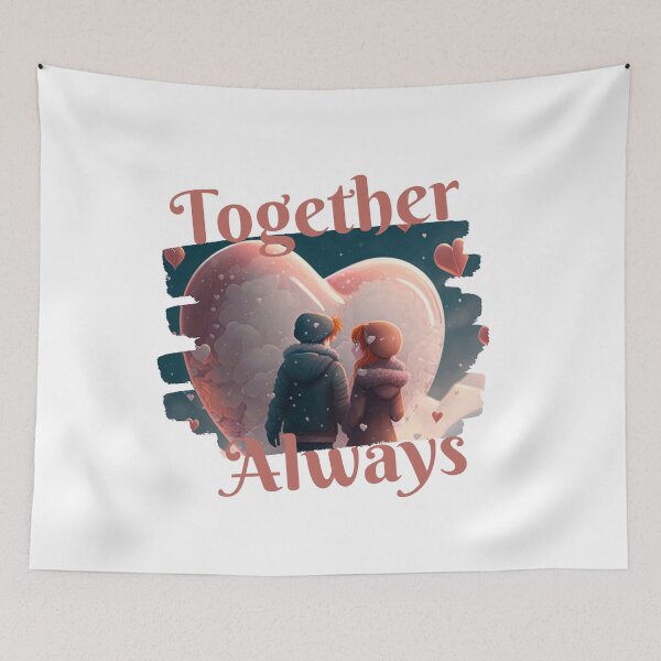 Item preview, Together Always - Couples - Love - Heart designed and sold by designerpriti.