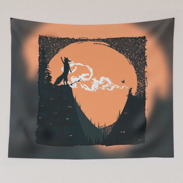 Item preview, Orange Moon and Skater Fox Punk  designed and sold by tabemisa.