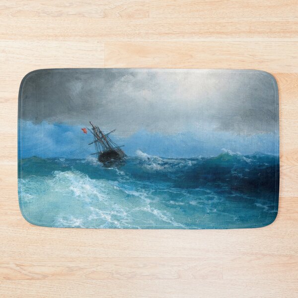 Item preview, Ship on Stormy Seas, Gathering Storm, 1899 by Aivazovsky designed and sold by nextstepdesigns.