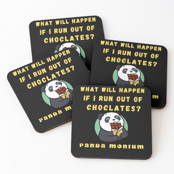 Item preview, What Will Happen If I Run Out Of Chocolate? Cute Panda designed and sold by artfartzzz.