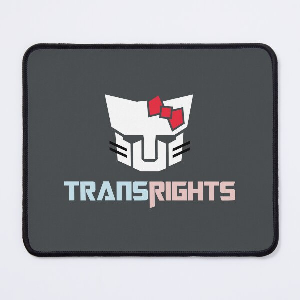 Item preview, Trans Rights 2023 robot kitty (no background)  designed and sold by UncutJorts.
