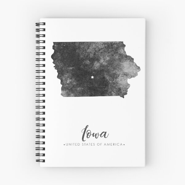 Item preview, Iowa State Map Art - Grunge Silhouette designed and sold by Studio Grafiikka.