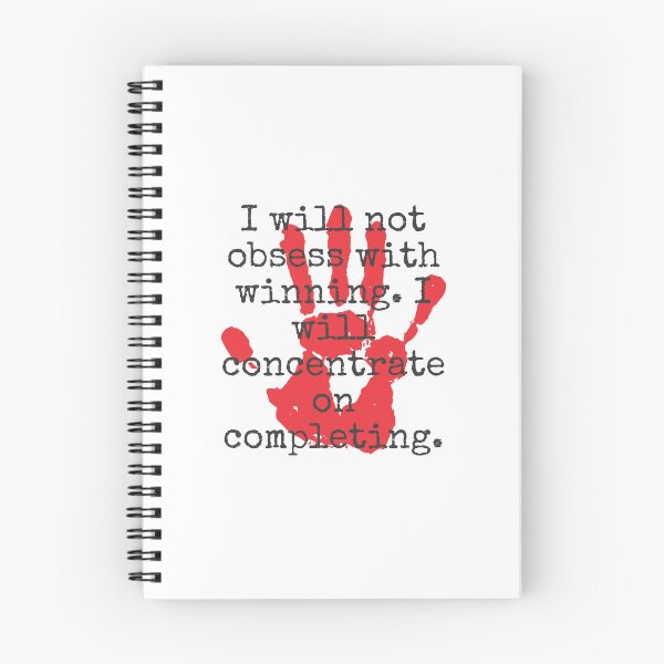 Item preview, I Will Not Obsess With Winning - Inspirational Quotes designed and sold by CrankyOldDude.