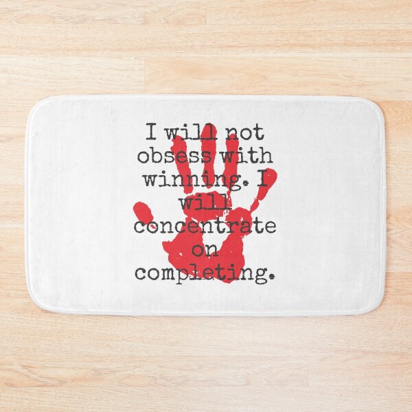 Item preview, I Will Not Obsess With Winning - Inspirational Quotes designed and sold by CrankyOldDude.
