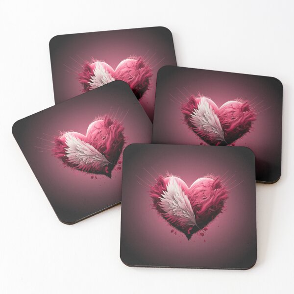 Item preview, Valentines day Angel Feathered Heart designed and sold by Gamicnum.