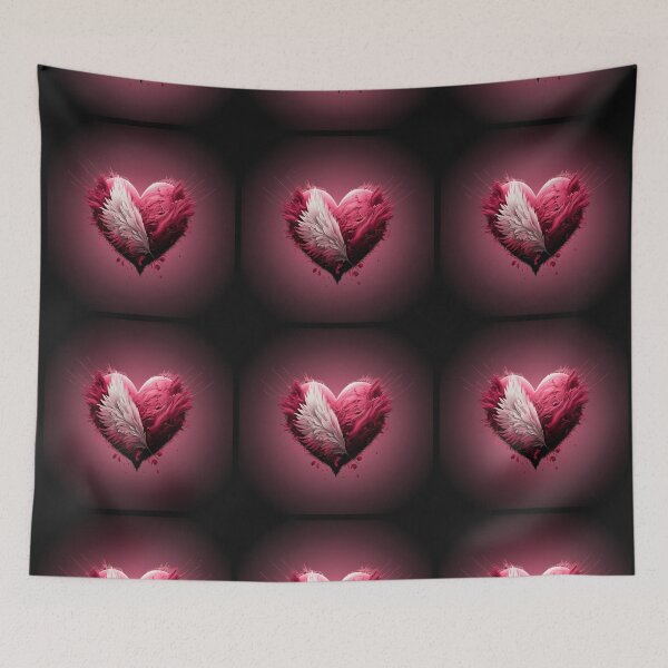 Item preview, Valentines day Angel Feathered Heart designed and sold by Gamicnum.
