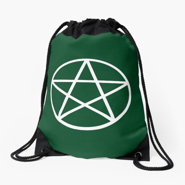 Item preview, Pagan Wiccan Cheeky Witch® White and Forest Green Pentacle  designed and sold by cheekywitch.