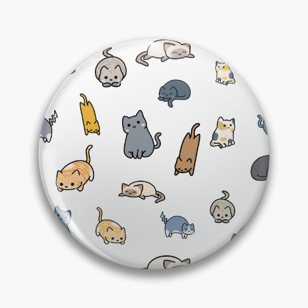 Item preview, A Collection of Round Cartoon Cats designed and sold by HJacka.