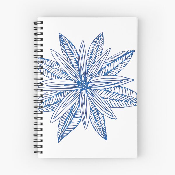 Item preview, Blue flower doodle designed and sold by Gaillycools.