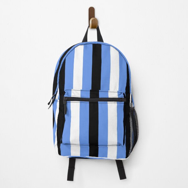 Item preview, Black, White and Blue Vertical Stripes designed and sold by starrylite.