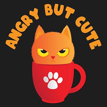 Cute but Angry Cat - NeatoShop