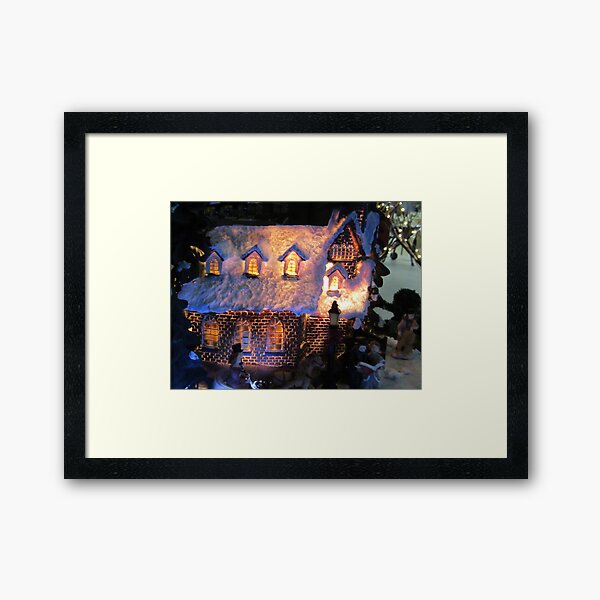 Illuminated Cottage Framed Art Print