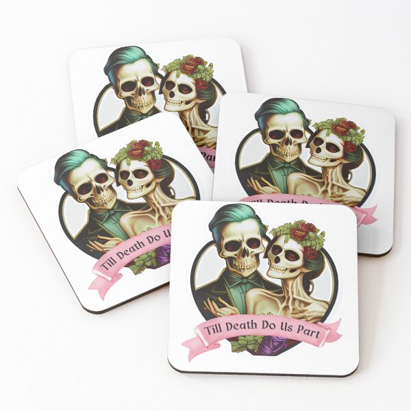 Item preview, till death do us part valentine skeleton designed and sold by Joyfulimaginery.