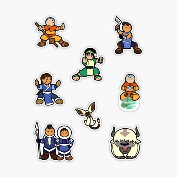 Avatar The Last Airbender Aang Sticker - Sticker Mania