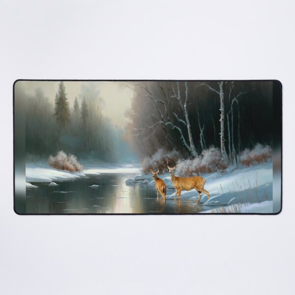 Item preview, Deer at the Winter Creek designed and sold by Kathy Weaver.