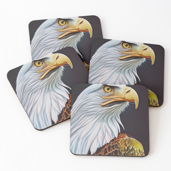 Item preview, Retrato de águila calva americana designed and sold by AbstractBEE.