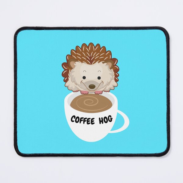 Item preview, Coffee Hog. Funny hedgehog coffee cup graphics designed and sold by Neo-Expression.