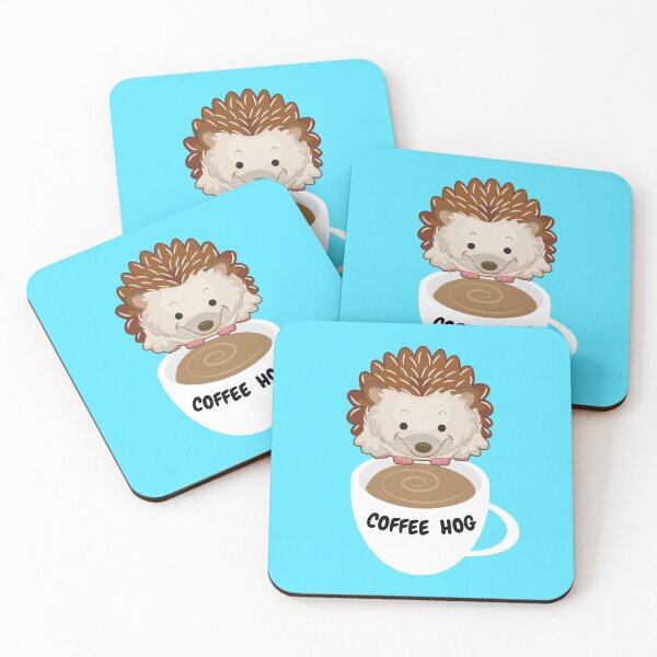 Item preview, Coffee Hog. Funny hedgehog coffee cup graphics designed and sold by Neo-Expression.