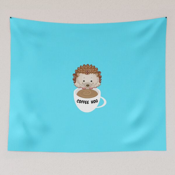 Item preview, Coffee Hog. Funny hedgehog coffee cup graphics designed and sold by Neo-Expression.