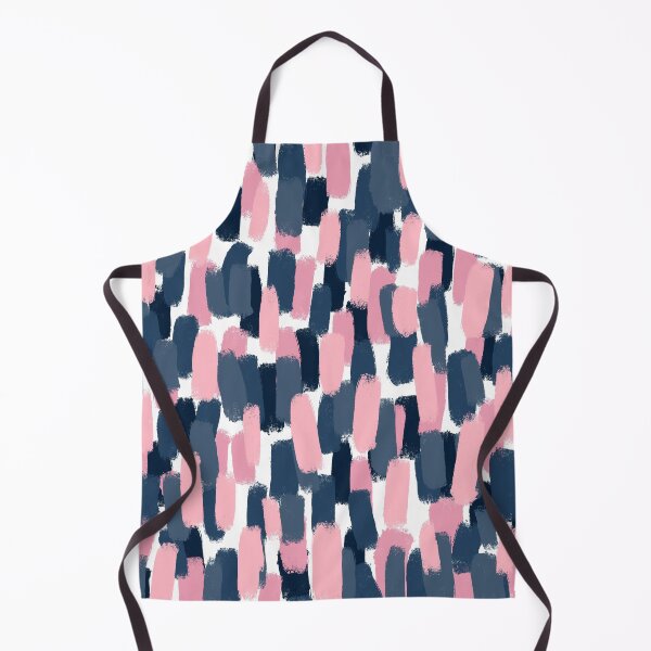 Item preview, Abstract, Navy Blue and Blush Pink Paint Brush Effect designed and sold by OneThreeSix.