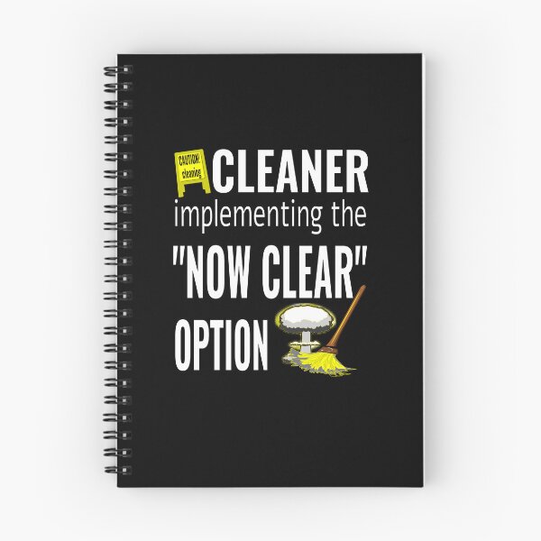 Item preview, Cleaner now clear option designed and sold by CottagePop.