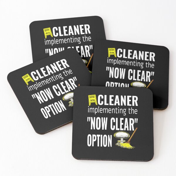 Item preview, Cleaner now clear option designed and sold by CottagePop.