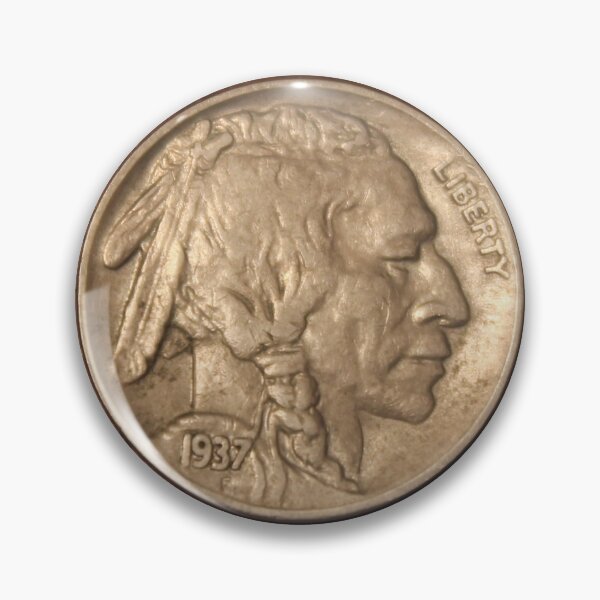 Item preview, 1937 S Buffalo Nickel designed and sold by coinsxcrochet.