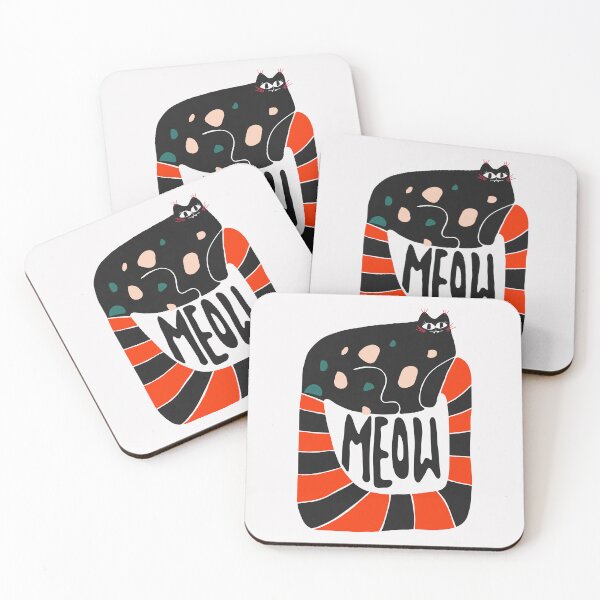 Item preview, Meow- cheeky sassy and funny abstract female cat designed and sold by Cool Stuff Galore.