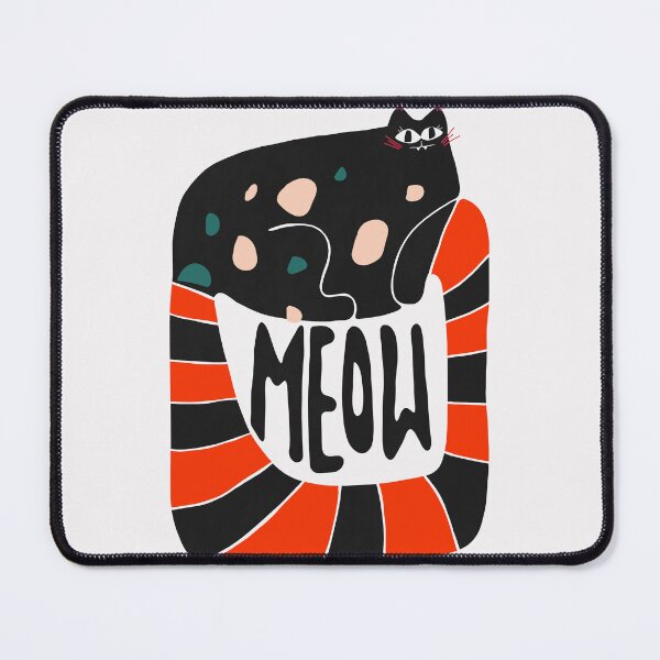 Item preview, Meow- cheeky sassy and funny abstract female cat designed and sold by Cool Stuff Galore.