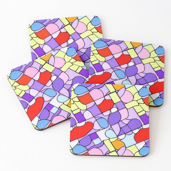 Item preview, Multicolor Pipes and Fittings Abstract Art - Stained Glass  designed and sold by Artilize.