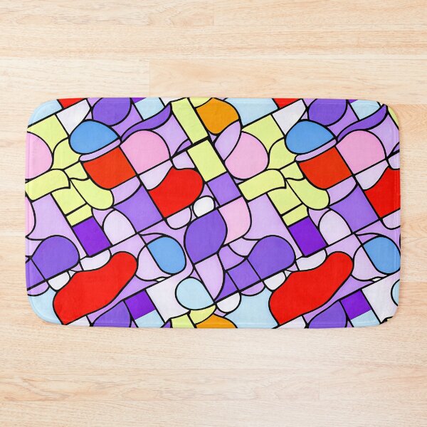Item preview, Multicolor Pipes and Fittings Abstract Art - Stained Glass  designed and sold by Artilize.