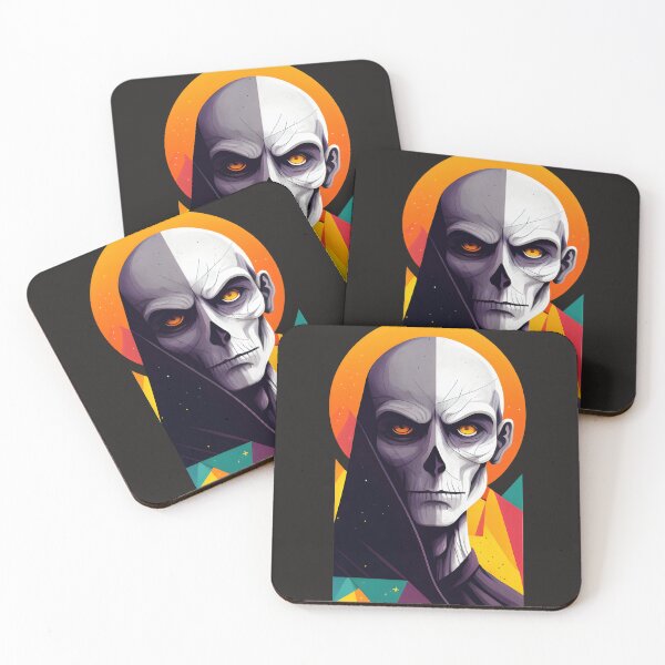 Item preview, A skeleton with orange eyes designed and sold by Warehouse46.