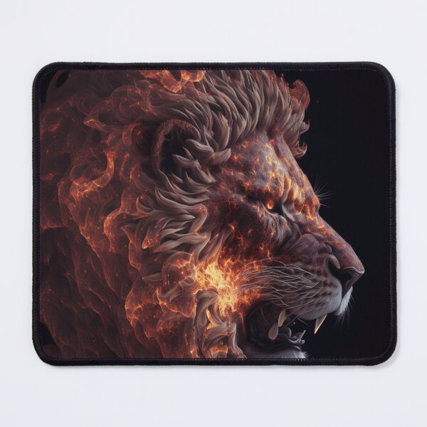 Item preview, Angry Fractal lion designed and sold by Ingama-Designs.