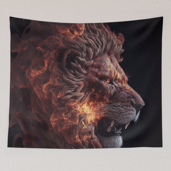 Item preview, Angry Fractal lion designed and sold by Ingama-Designs.