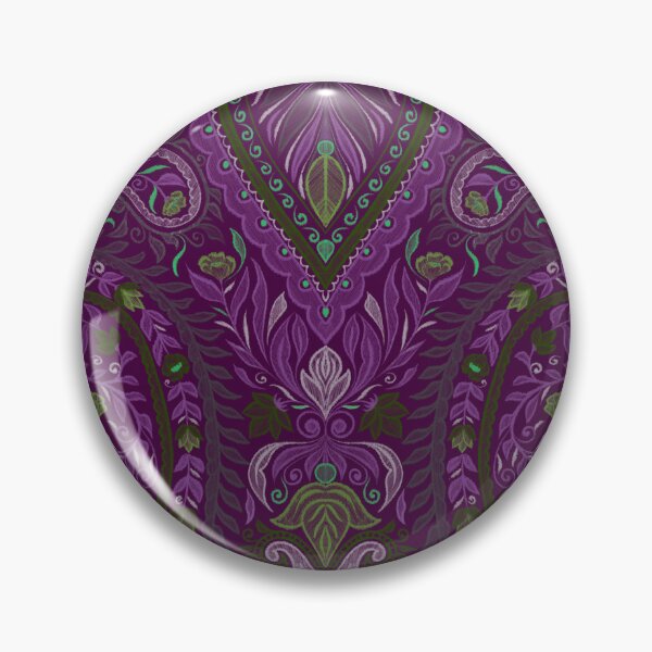 Item preview, Garden Paisley Patterns - Purple Plum Background designed and sold by SemDesigns1.