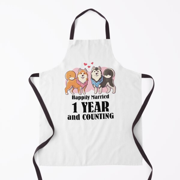 Item preview, 1st Wedding Anniversary Happily Married 1 Year Ago designed and sold by CuteTrendyFinds.