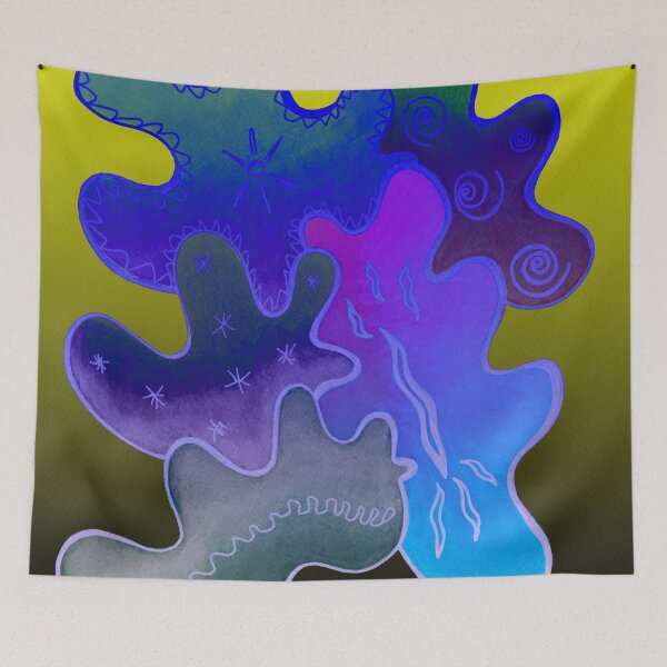 Item preview, Relaxing Ornamental Spirits. Meditative iFi Art. Stress and Pain Free with MYT3H. Neon. Dreamy.  designed and sold by DrIngridCa.